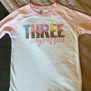 Kids Pink and White Fun Graphic Tee